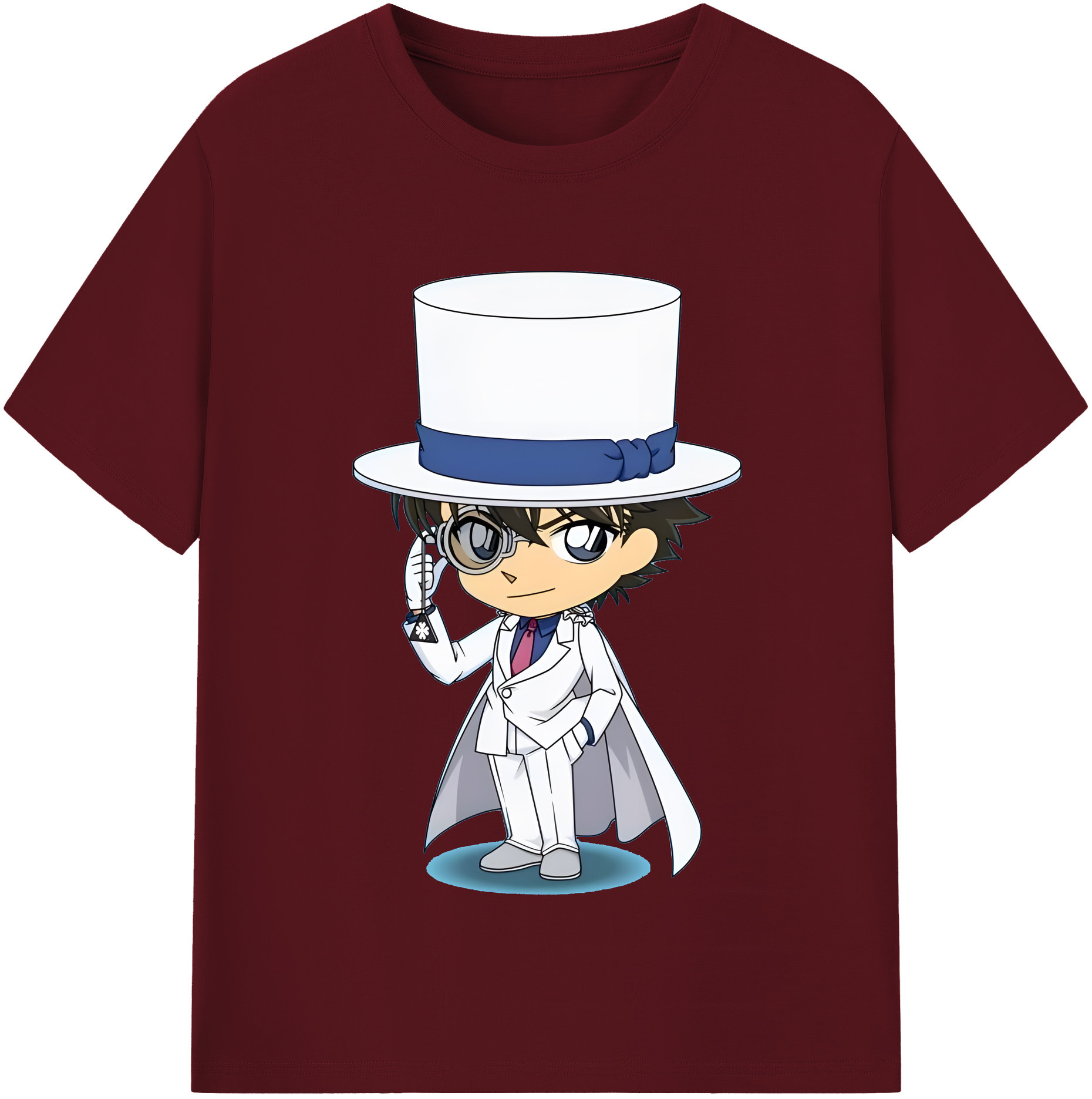 （画像用） 名探偵コナン くろば かいと Detective Conan Kuroba Kaito 綿100％半袖Tシャツ（フロントプリント）